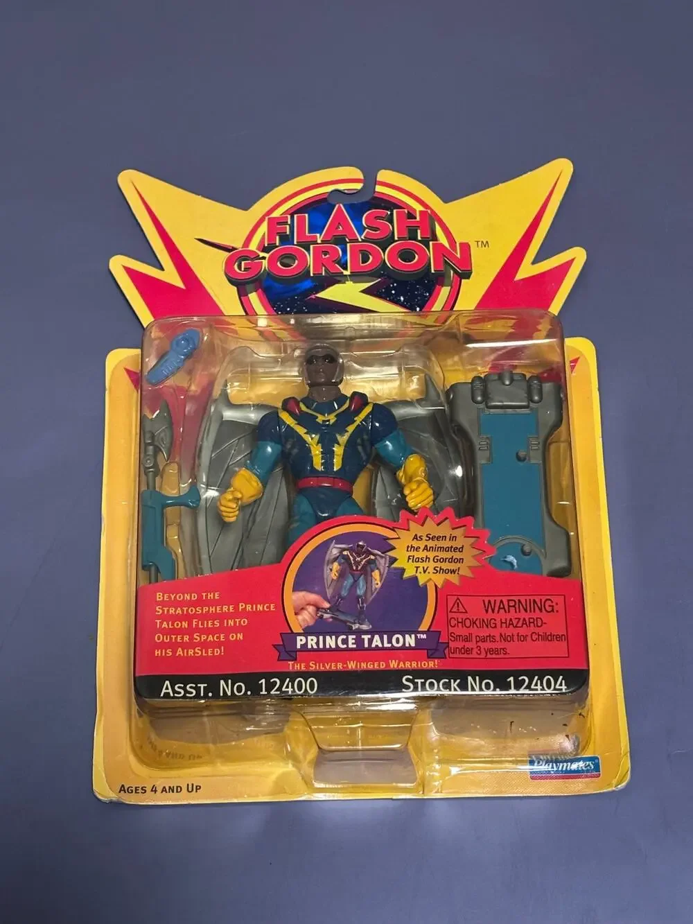 Playmates Flash Gordon Prince Talon Silver Winged Warrior Figure 1996 MOC New